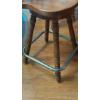 Image 2 : Set Of 2 Wooden Counter Swivel Chairs / Stools - Excellent Condition
