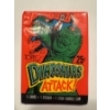 Image 1 : Unopened 1988 Topps Dinosaurs Attack Wax Pack - Sealed In Mint Condition