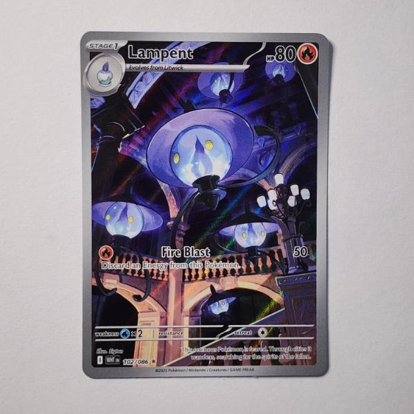 Lampent 102/086 Holo Rare Near Mint Pokemon Trading Card 