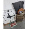 Image 8 : Vintage Barn Wood, Cupboard Doors, Mirror, 36'' Plastic Wall Clock & More! -No Shipping!
