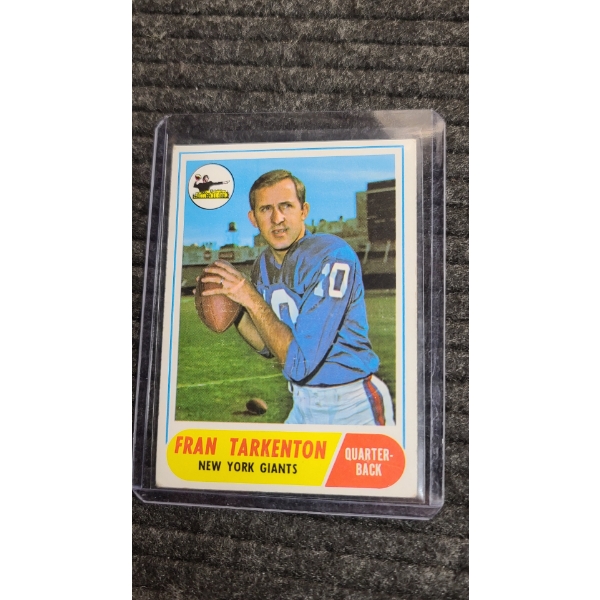 1968 Topps New York Giants Fran Tarkenton #161 Football Card