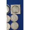Image 3 : (6) 1952, 1954, 1950, 1955, 1959 90% Silver Franklin Half Dollars - Face Value: $3.00