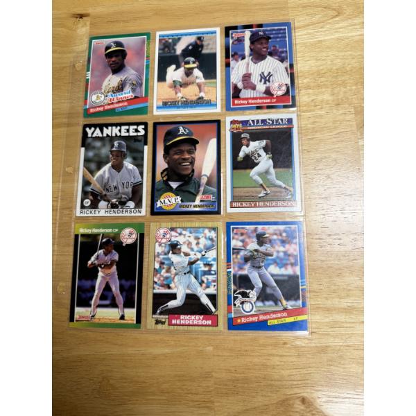 9 - Ricky Henderson Mint Condition Baseball Cards - Exceptional Cards