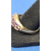 Image 3 : Women's 14K Gold Amethyst Cluster Ring (Missing A Stone) - Size 11- Weight 3.4g
