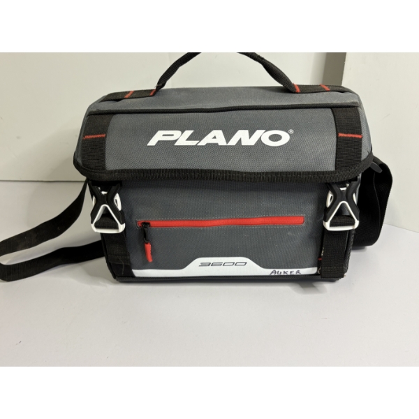 Plano Tackle Box Carrying Case with 3 boxes of Fishing Lures, Hooks, Etc - In Great Shape!