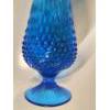 Image 5 : Excellent Condition Extraordinary Fenton Glass 22.5'' Hobnail Vintage Colonial Blue Swung Vase 