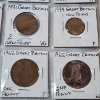 Image 4 : 2 Binder Pages Filled with Assorted World Coins: England, G.Britain & British Caribbean Territories