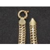 Image 2 : 14K Gold Flat Curb Chain 7.5" Bracelet Total Weight: 6.6g