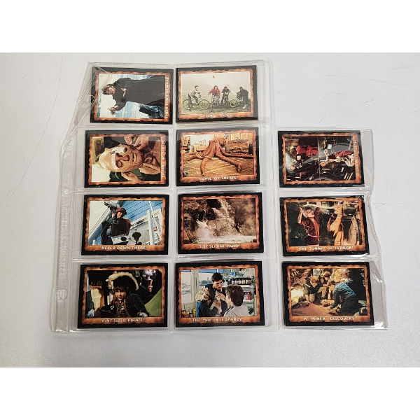 Assorted 1985 Topps THE GOONIES Trading Cards - In Protective Holders, Mint or Near Mint Condition!