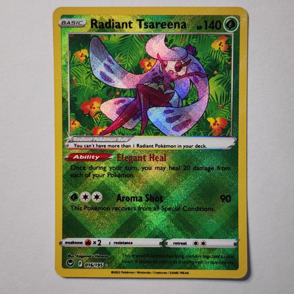 Radiant Tsareena 016/195 Reverse Holo Rare Near Mint Pokemon Trading Card