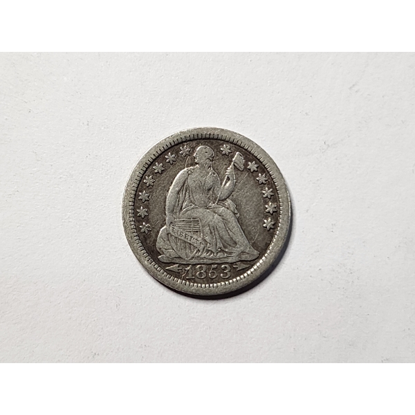 1853-O Seated Liberty Half Dime In Higher Grade Condition ~ WITH ARROWS! 