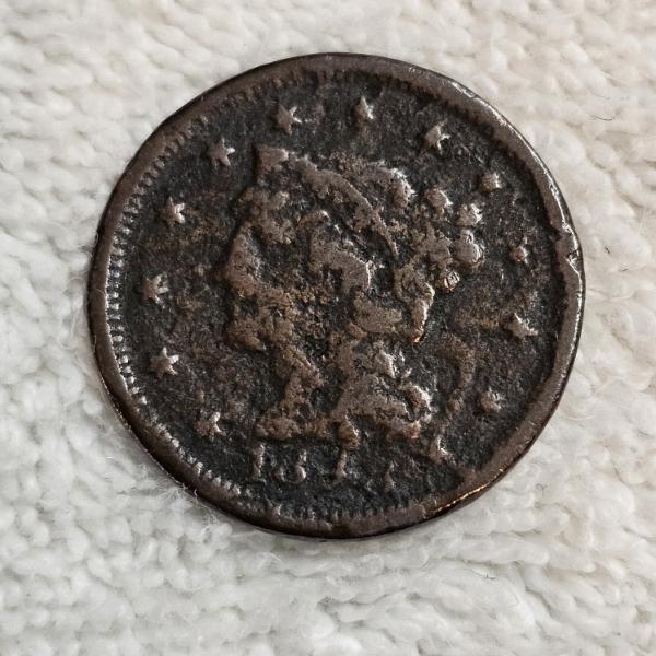 United States 1840's Braided Hair Large Cent One Cent Coin