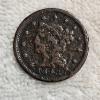 Image 1 : United States 1840's Braided Hair Large Cent One Cent Coin
