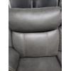 Image 5 : Clean & Comfy Smokey Gray, Soft Touch, Leather Look Reclining 6' 4'' x 3' 5'' Couch Only One End Rec