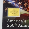Image 2 : America's 250th Anniversary Commemorative Gold Card - 1/1000 oz .999 Gold