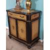Image 2 : Excellent Two Color Fine Wood Occasional Cabinet With Hand Painted Embellishment.
