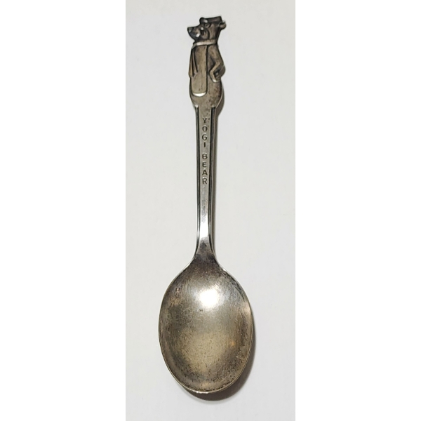 Silver Plated Collectible Yogi Bear Old Company Plate Spoon