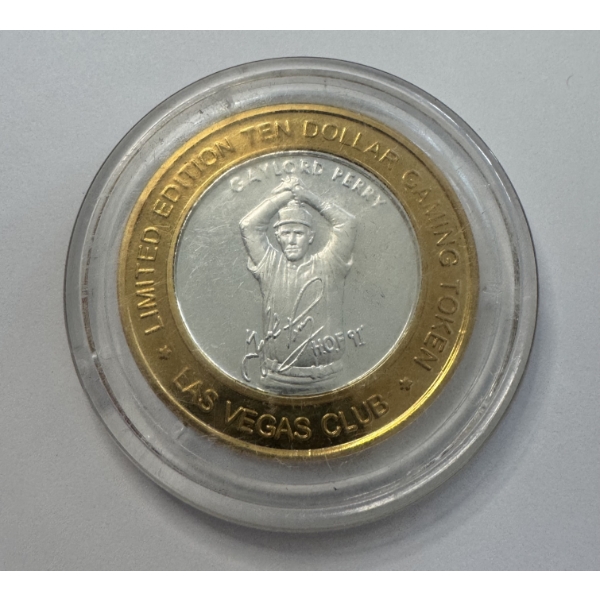 "Silver Strike" 0.6 Troy Oz .999 Fine Silver Limited Edition Gaming Token Las Vegas Club