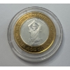 Image 1 : "Silver Strike" 0.6 Troy Oz .999 Fine Silver Limited Edition Gaming Token Las Vegas Club