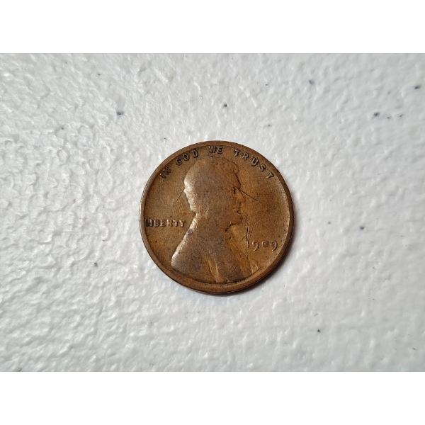 Rare 1909 V.B.D. Lincoln Head Wheat Cent