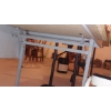 Image 4 : As Shown - Long 7 Ft Multi Use Folding Work Table With Pull Up Platform Shelf - 30" Tall - 28" Depth