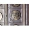 Image 5 : x8 Assorted Years 90% Silver Franklin Half Dollars In Nice Plastic Sleeves FV: $4.00