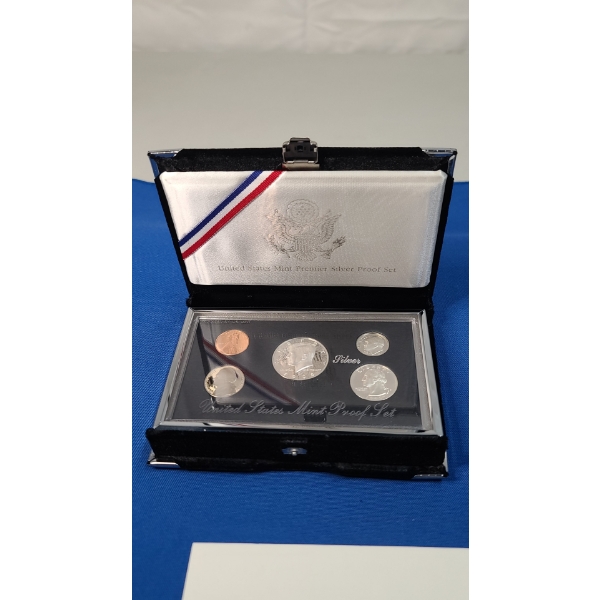 1998 United States Mint Premier Silver Proof Set - Includes 1998-S Kennedy Silver Proof Half Dollar