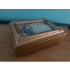 Image 1 : 8 In x 6 In Christmas Themed Music Box - We Wish You A Merry Christmas - Works Tested