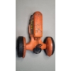 Image 4 : Vintage 10" Orange Louis & Marx Co Tin Toy Tractor 