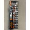 Image 1 : WOKIN 12 Pieces 1/2" Ratchet Handle with Socket Set - NEW