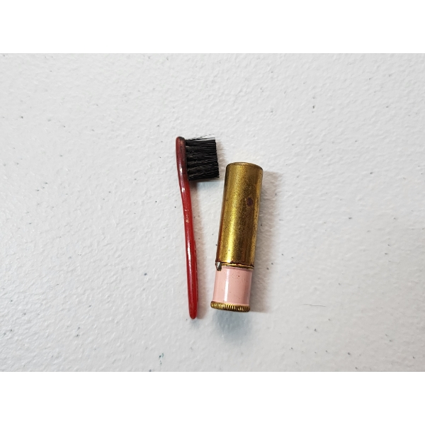 Vintage Maybeline Makeup Brush and Lipstick