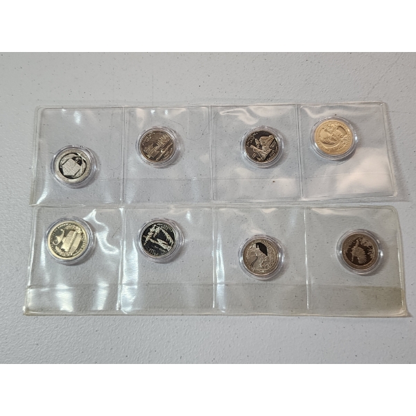 Assorted Proof/Proof-Like U.S. Dollars and Quarters in Capsules FV: $2.00