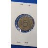Image 4 : History Of Gold 24K Gold Layered Commemorative Coins With Bag & 5 Reich Pfennig German Coin