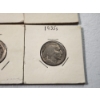 Image 5 : x6 Assorted Years Buffalo Nickels FV: $0.30
