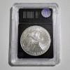 Image 3 : 2023 American Eagle 1 Oz 999 Fine Silver Round in Bradford Exchange Slabbed Authenticated BU