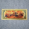 Image 4 : 1776 ~ 2026 Semiquincentennial America 250th Anniversary 999999 $2 Gold Foil Note ~ Mint Condition!