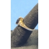 Image 2 : 10K Gold Women's Ring With Dark And Clear Stones - Size: 4 - Weight: 1.6g