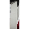 Image 4 : Beautiful White Wood 57'' Wide & 53'' Tall Headboard, 57'' Wide & 37'' Tall Footboard With Side And 