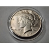 Image 2 : UNITED STATES 1924 SILVER PEACE DOLLAR WITH NICE RIM TONING ~ Minted at the Philadelphia Mint!