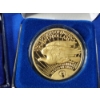 Image 8 : Colorized 2002 American Eagle 1 oz Silver Eagle, & 2 Gold-Plated Copy Coins