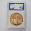 Image 1 : Cartwright Fathers of Baseball Copper Medal 1820-1892 Graded by IGS MS65