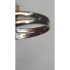 Image 5 : 14K White Gold Bridal Set Ring With Empty 4 Prong Solitaire Head & Diamonds -Size 6.5 - Weight: 4.6g