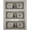 Image 1 : (3) United States Series 1957 $1 Silver Certificate STAR Notes - Uncirculated Crisp - Face Value: $1