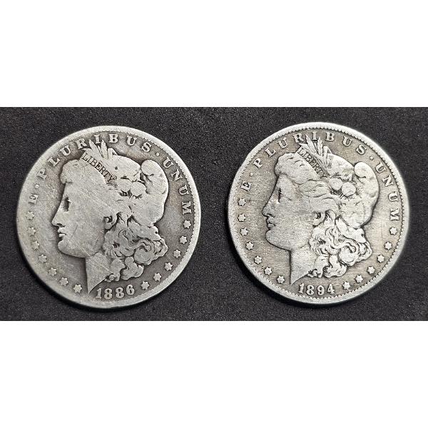 (2) Morgan Silver Dollars - 1894-O & 1886-O