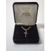 Image 2 : 14K Yellow Gold 22" Necklace with 14K Gold Crucifix Pendant TW: 10.4g