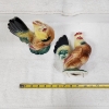 Image 6 : Set of Two 7 Inch Tall Porcelain Roosters