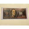 Image 1 : Ben Franklin $100 Collector Gold Foil .999999 - 24K Gold Note In Protective Holder - Mint Condition