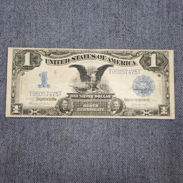 1899 United States Large Size $1 Black Eagle Silver Certificate Banknote FR233 ~ A Great Specimen!