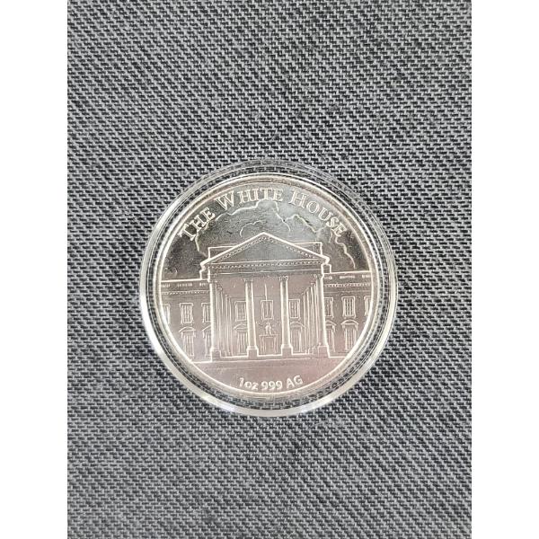 1 Oz White House Silver Round in Protector - Never Surrender The Don 