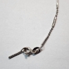 Image 2 : 14K White Gold Chain - Damaged - TW: 1.4g